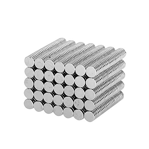 SNOOGG 8 x 2 mm Neodymium N35 disc Rare Earth Magnets for Whiteboard Fridge, Crafts, DIY, Science, Craft, Office, Students, Projects, Pack 40 Pc (Use for 14 Year Age and Above only) - Image 1