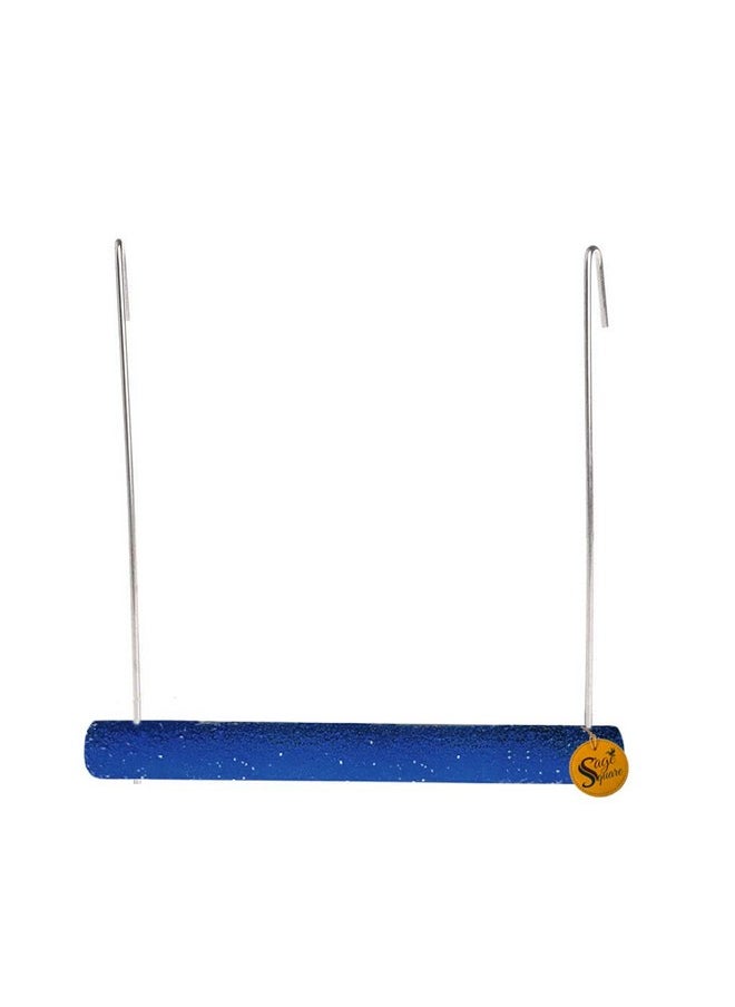 Sage Square Playful Natural Perch Wood Swing Toy Cage Hanging Platform, Climbing, Training, Workout Sand Perch For Birds (Small) (Pack Of 2)  - Image 3