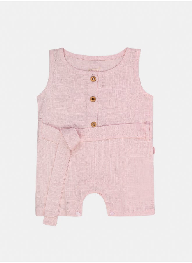 Junior Baby Girls Printed Sleeveless Romper  - Image 1