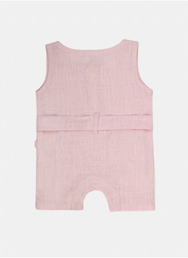 Junior Baby Girls Printed Sleeveless Romper  - Image 2