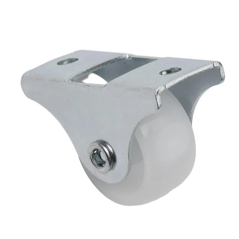 4Pcs Metal Drawer Guide Wheels Replacement Fixed Casters Plastic Fixtures - Image 4