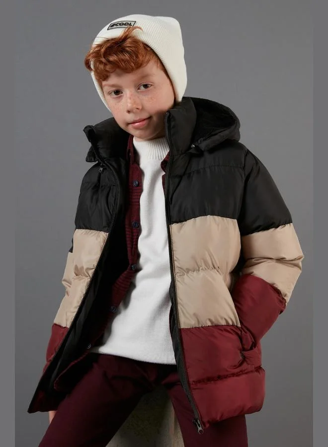 Lela Lela Plush Lined Removable Hooded Puffer Coat Boy's COAT 57611967