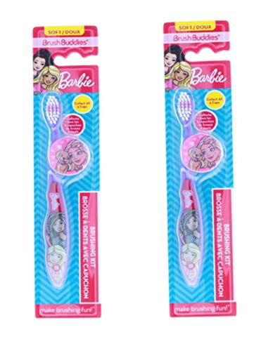 Brush Buddies Barbie Toothbrush with Cap | Pack of 1 - Image 1