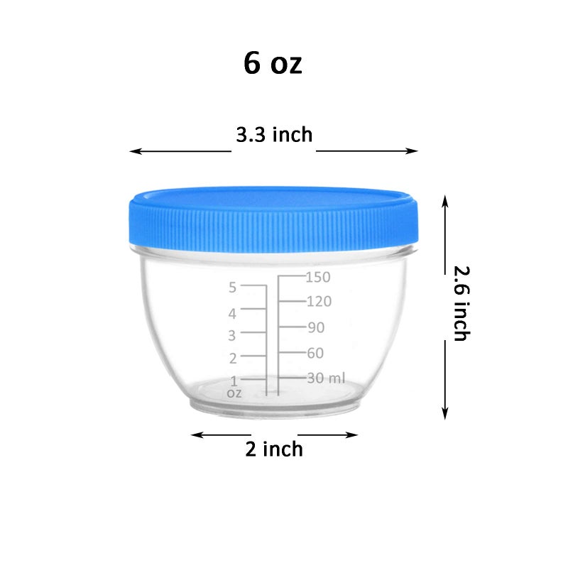 Youngever 18 Sets Baby Food Storage, 6 Ounce Baby Food Containers with Lids and Labels, 9 Coastal Colors - Image 2