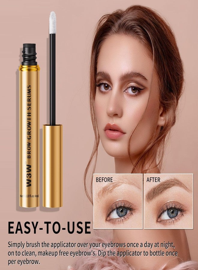 W3W Natural Eyebrow Growth Serum To Grow Brows for Women, Fuller, Thicker, Longer Brows, 4ML Plant Extracts Enhancer, Visible Growth in 4 Weeks, Vegan & Cruelty-Free - Image 5