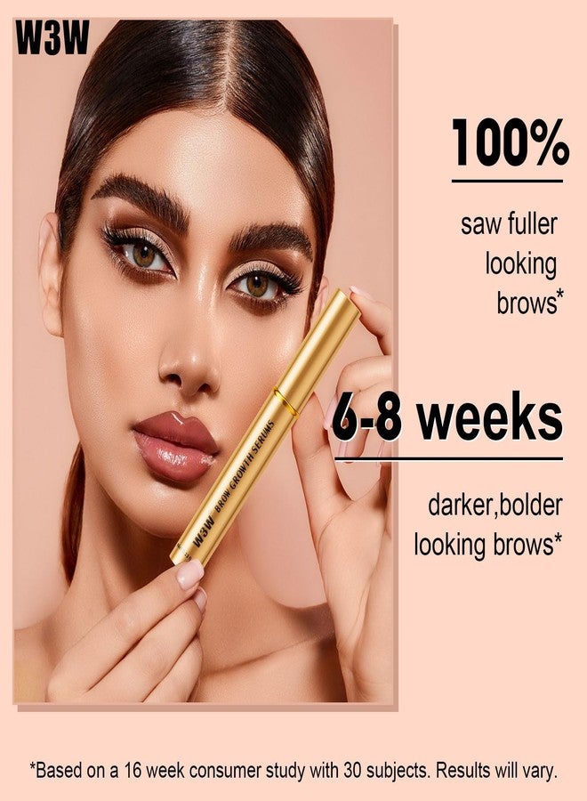 W3W Natural Eyebrow Growth Serum To Grow Brows for Women, Fuller, Thicker, Longer Brows, 4ML Plant Extracts Enhancer, Visible Growth in 4 Weeks, Vegan & Cruelty-Free - Image 3