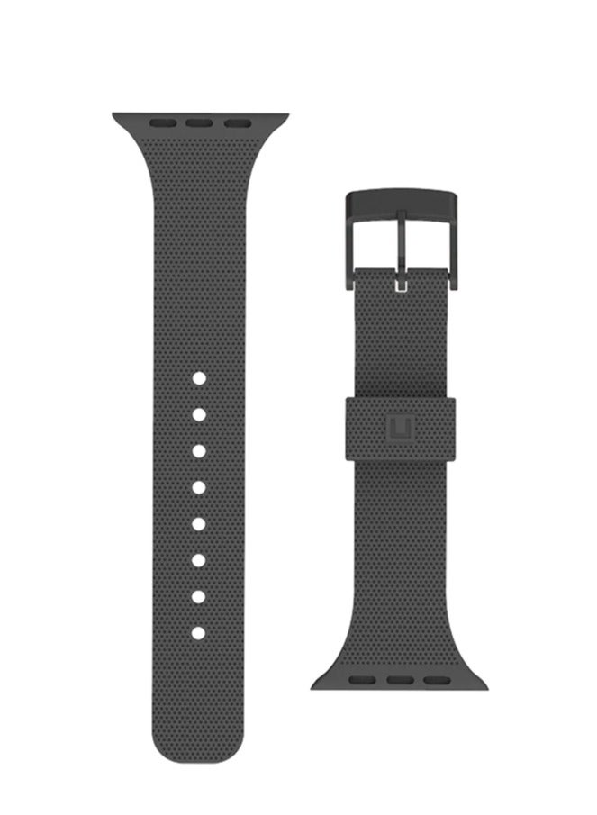 UAG Dot Silicone Strap for Apple Watch 42mm / 44mm / 45mm – Grey – Soft & Durable Band