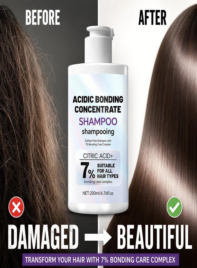 Grospe Gropse Acidic Bonding Concentrate Shampoo with 7% Bonding Care Complex & Citric Acid, Sulfate-Free Bond Repair Shampoo for All Hair Types, Damaged, Dry & Color-Treated Hair, Women and Men 6.76 Fl Oz - Image 3