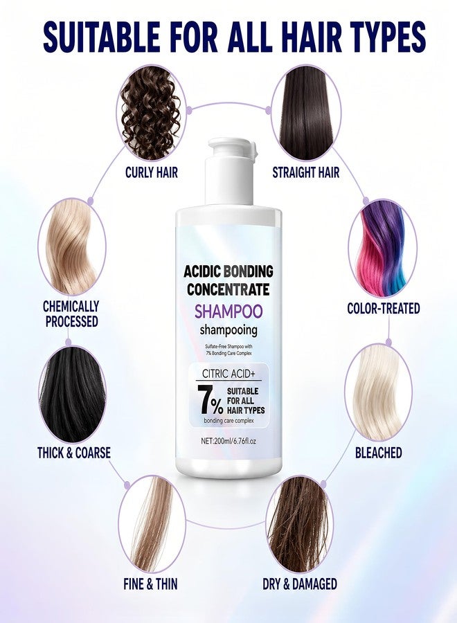 Grospe Gropse Acidic Bonding Concentrate Shampoo with 7% Bonding Care Complex & Citric Acid, Sulfate-Free Bond Repair Shampoo for All Hair Types, Damaged, Dry & Color-Treated Hair, Women and Men 6.76 Fl Oz - Image 5