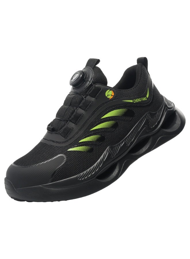 CFFHS Summer Steel Toe Safety Shoes for Men Women, Anti-Smash Puncture Proof Work Footwear with Spiral Buckle - Image 1