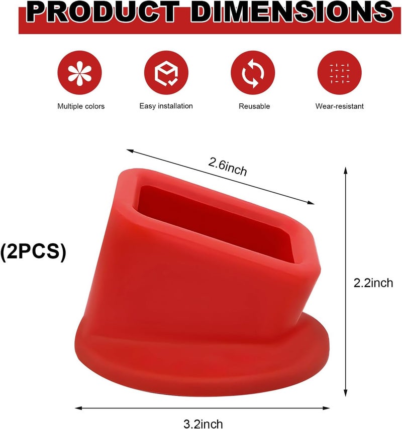 Package of 2 units of car seat belt buckle holder, silicone material, seat belt lift for easy access, seat belt buckle holder - Image 2
