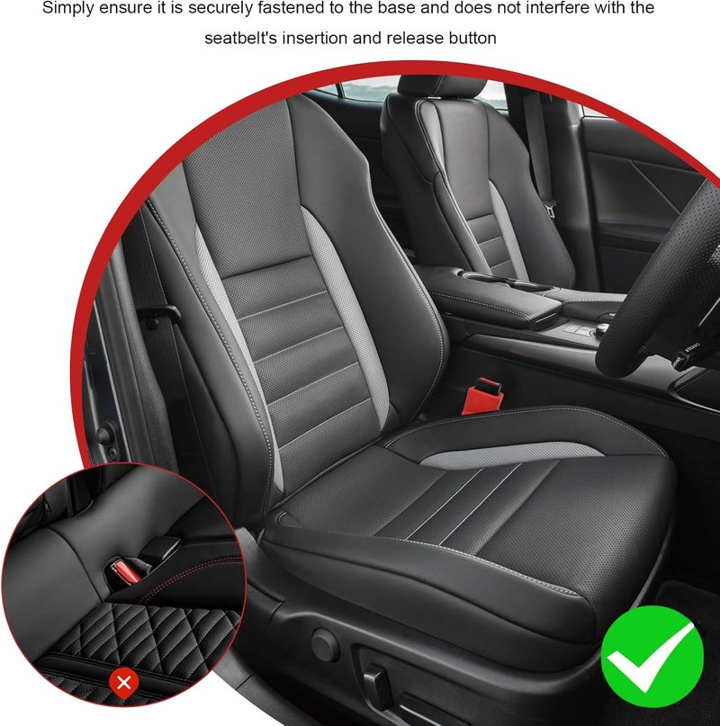 Package of 2 units of car seat belt buckle holder, silicone material, seat belt lift for easy access, seat belt buckle holder - Image 5