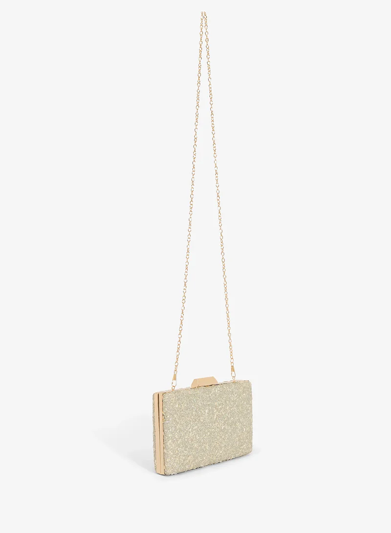 Khizana  Rectangle Shaped Embellished Sparkle Clutch for Women | Best Price UAE