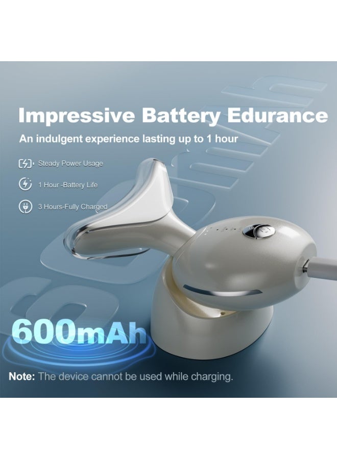 أداة تدليك الوجه 7 في 1، علاج بالضوء الأحمر للوجه والرقبة، جهاز شد الوجه المحمول، مدلك الرقبة لتقليل الذقن المزدوجة - Image 5