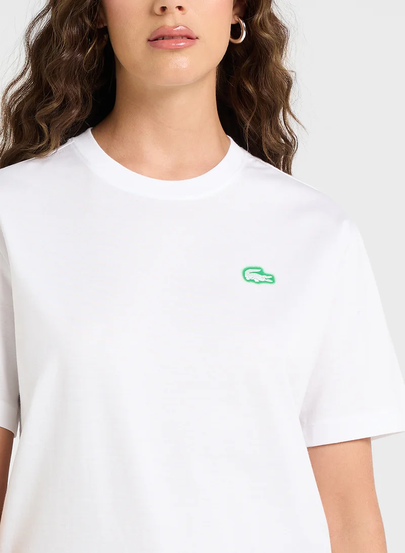 LACOSTE Crew Neck Logo Detail T-Shirt