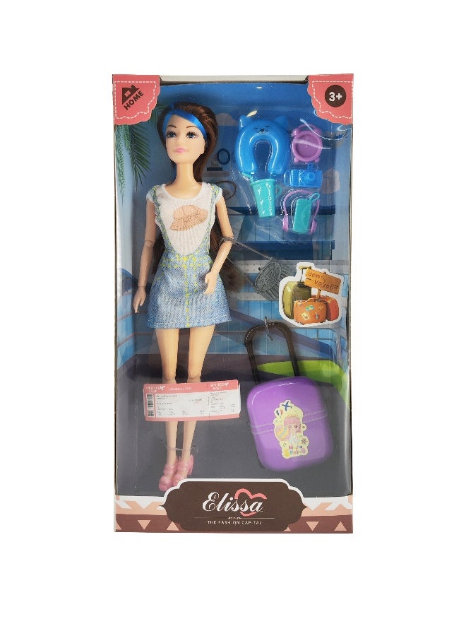 Elissa 11.5 " Fashion Doll Home Travel - Image 1