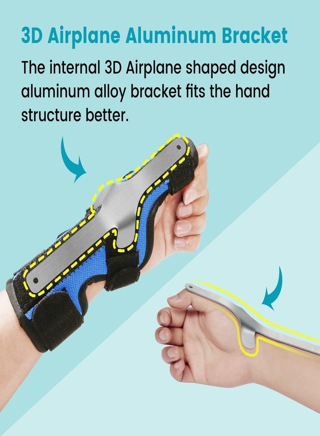 DrFinger Thumb Spica Splint Brace fit Left & Right Hand, Trigger Thumb and Wrist Support, Thumb Immobiliser for De Quervains Tenosynovitis Tendonitis, Broken Thumb Stabilizer, for Women & Men- L/XL - Image 2