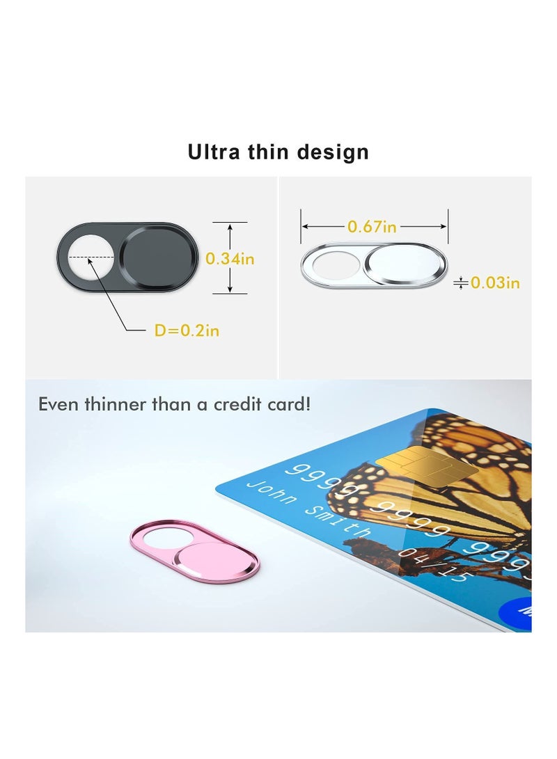 Webcam Covers, Web Mac Laptop Camera Cover Slide, Ultra Thin Blocker Fits for MacBook Air Pro iPhone iPad, Protect Your Privacy and Security - Image 3