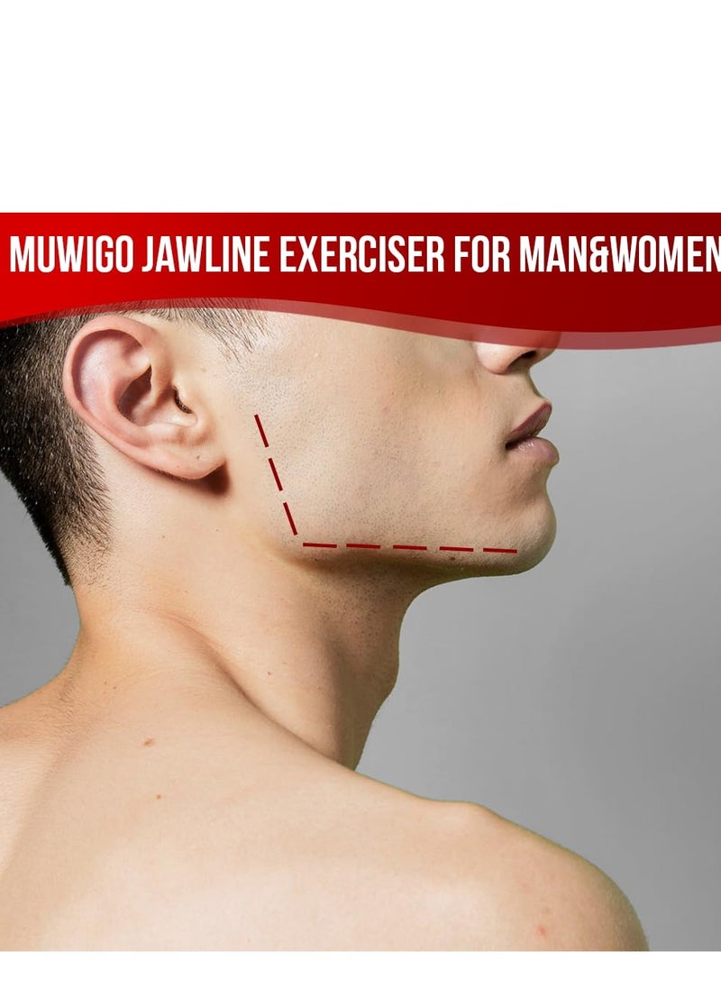 Cuken 2 Piece White Jaw Exerciser Chisel Ball Powerful Jaw Trainer Face Jawline Shaper Double Chin Reducer Eliminator Neck Trainer Beauty Tools for Facial Line Jawline Exerciser For Beginner, Men & Women  - Image 3
