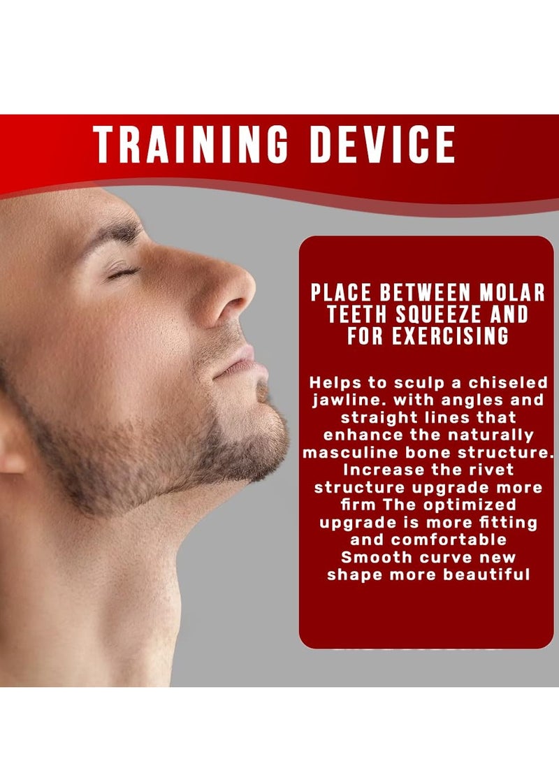 Cuken 2 Piece White Jaw Exerciser Chisel Ball Powerful Jaw Trainer Face Jawline Shaper Double Chin Reducer Eliminator Neck Trainer Beauty Tools for Facial Line Jawline Exerciser For Beginner, Men & Women  - Image 4