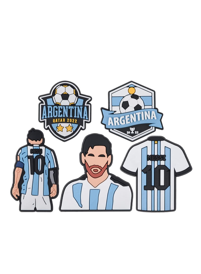 Excefore Soccer Croc Charms 11 Pcs Sports Messi Shoes Decorations Charms Crocs Accesories - Image 4