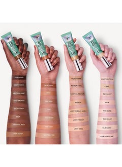 IT COSMETICS IT Cosmetics CC+ Cream Natural Matte Foundation with SPF 40 - Shine-Reducing & Long-Wear Full Coverage Foundation For Oily Skin - With Hyaluronic Acid - Non-Comedogenic, Neutral Medium - 1.08 fl oz  - Image 4