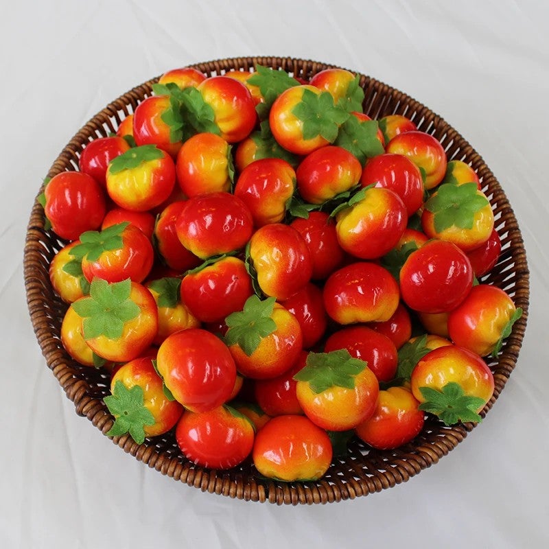 Bluejw Christmas Mini Fake Fruits & Vegetables - DIY Party Centerpieces & Artificial Vegetables for Holiday Decor - Image 1