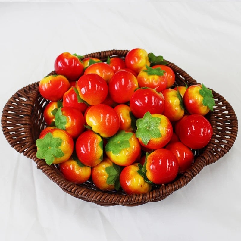 Bluejw Christmas Mini Fake Fruits & Vegetables - DIY Party Centerpieces & Artificial Vegetables for Holiday Decor - Image 3