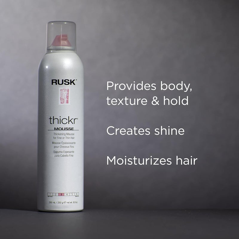 Rusk Designer Collection Thicker Thickening Mousse for Fine or Thin Hair, 8 Oz - Image 4