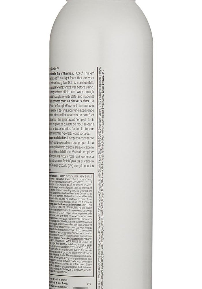 Rusk Designer Collection Thicker Thickening Mousse for Fine or Thin Hair, 8 Oz - Image 3