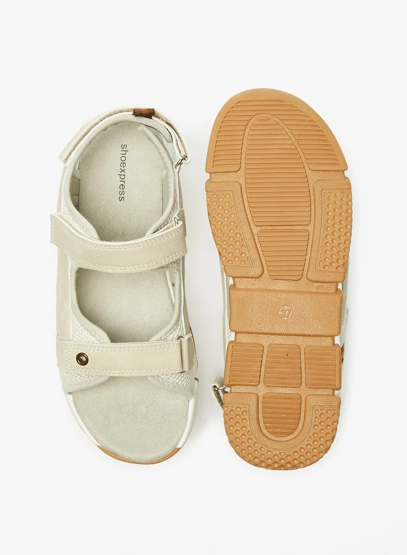 shoexpress Boys Paneled Sandals with Hook and Loop Closure Ramadan Collection