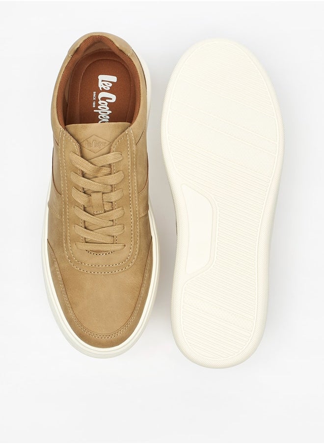 Lee Cooper Men's Solid  Lace-Up Low Ankle Sneakers  - Image 4