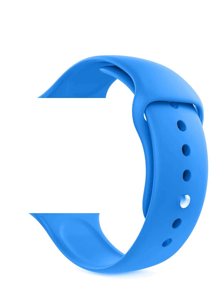 Watch Silicone Watch Band for Huawei Watch GT5 Pro 46mm/GT5 46mm/GT4 46mm/GT4 Pro 46mm/GT3 46mm/GT3 Pro 46mm/GT2 46mm/GT2 Pro 46mm, 22mm Anti-Shatter Strap - Blue