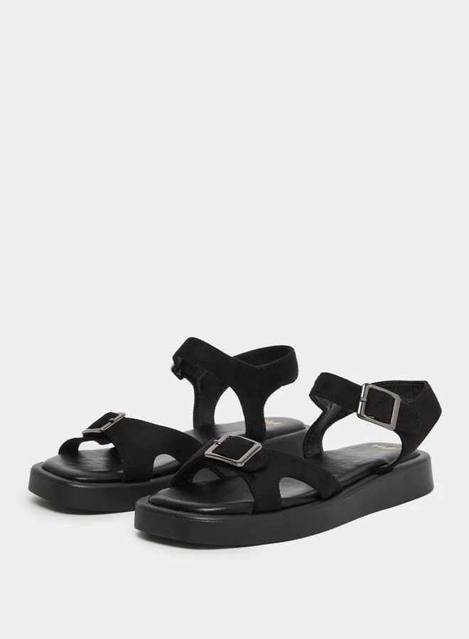 Styli Styli Classic Buckle Ankle Strap Sandals