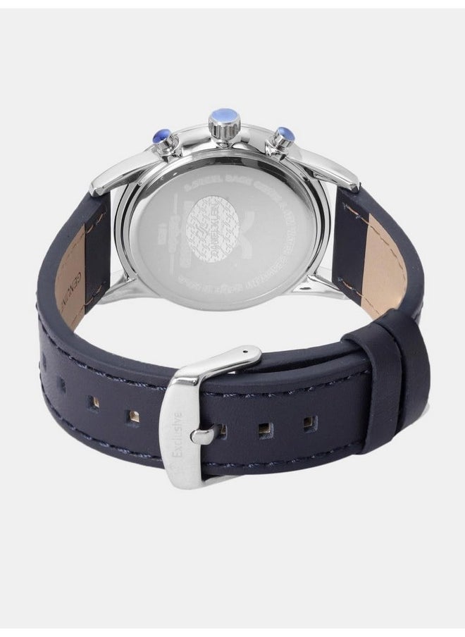 DANIEL KLEIN Daniel Klein Analog Blue Dial Men's Leather Watch-Dk11832-3  - Image 5