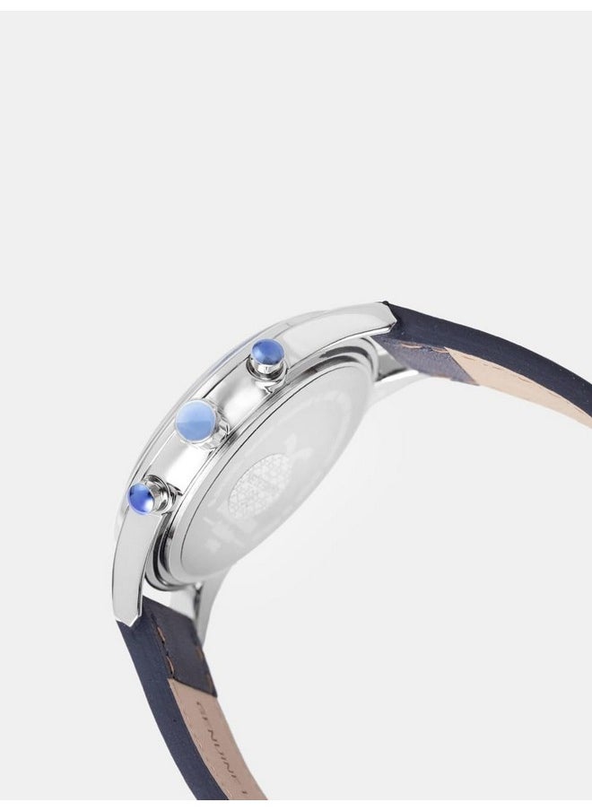 DANIEL KLEIN Daniel Klein Analog Blue Dial Men's Leather Watch-Dk11832-3  - Image 4