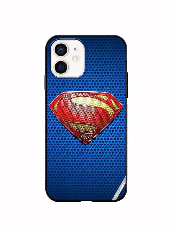 VR CREATIVE Protective Case Cover For Apple iPhone 12 mini Superman Logo Design Multicolour - Image 1
