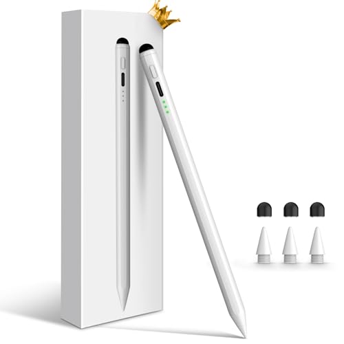 STYLUSHOME Pencil for Apple iPad 11th/10th/9th, 2X Fast Charge Stylus Pen for iPad, Palm Rejection, Tilt Sensitivity, Compatible with iPad A16/10/9/8/7/6, Pro M4/13/12.9"/11", Air M3/M2/5/4/3, Mini 7/6/5 - Image 1