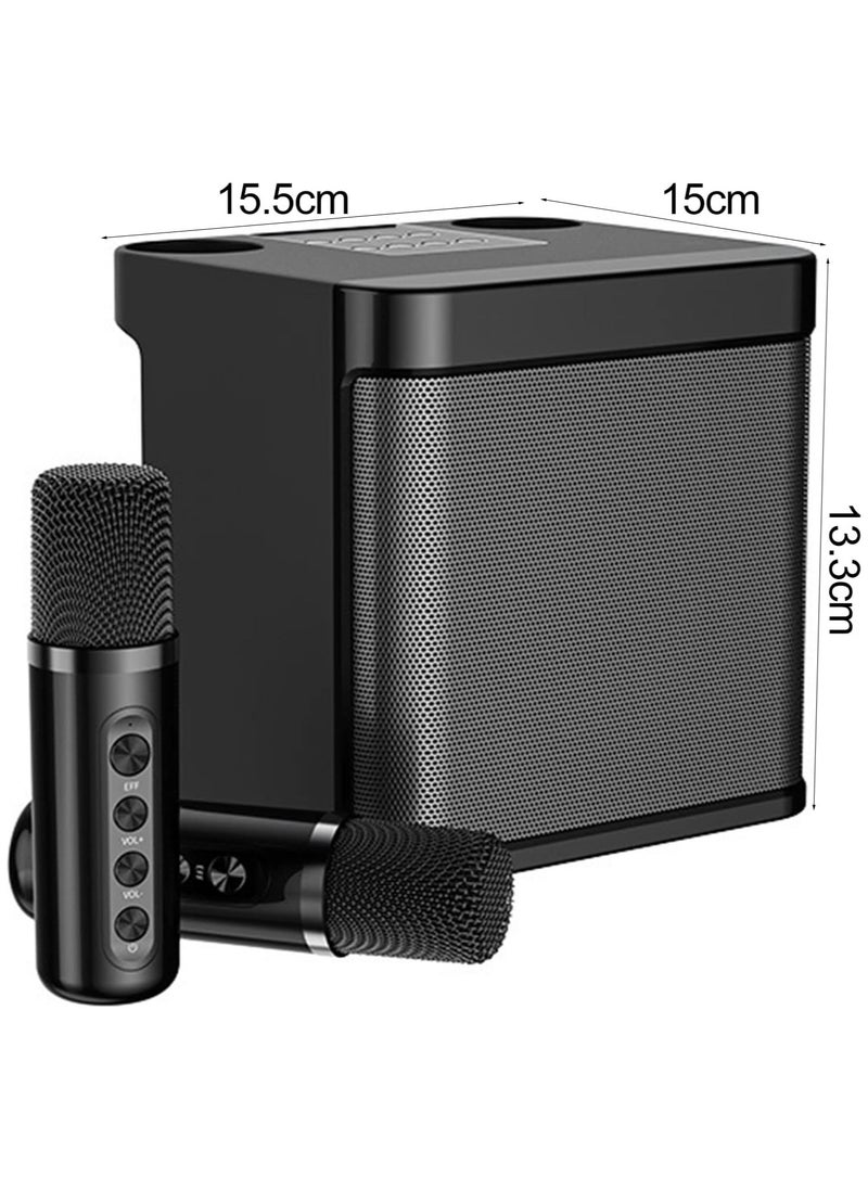 YS - 1 Set Bluetooth Speaker with Microphone 5.0 USB Charging Wireless Speakers with Bluetooth Surround Sound Portable Speaker for Smart TV Microphone with Speaker for Singing - Image 1