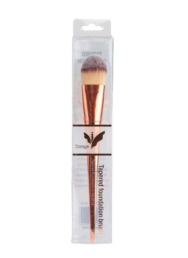 daroge Daroge Professional Tapered Foundation Makeup Brush Rose Gold S010  - Image 3