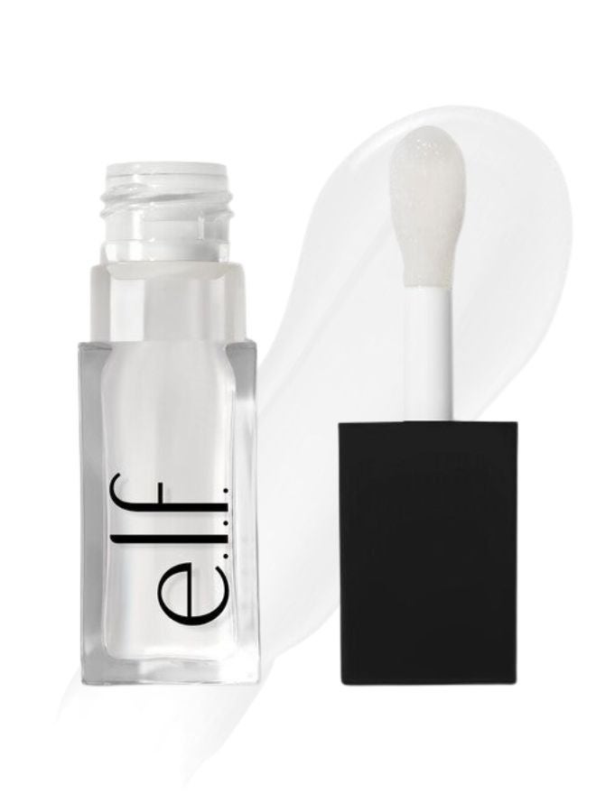elf e.l.f. Glow Reviver Lip Oil – Crystal Clear | Hydrating High-Shine Nourishing Lip Oil with Squalane & Fruit Oils – 7.6 ml - Image 1