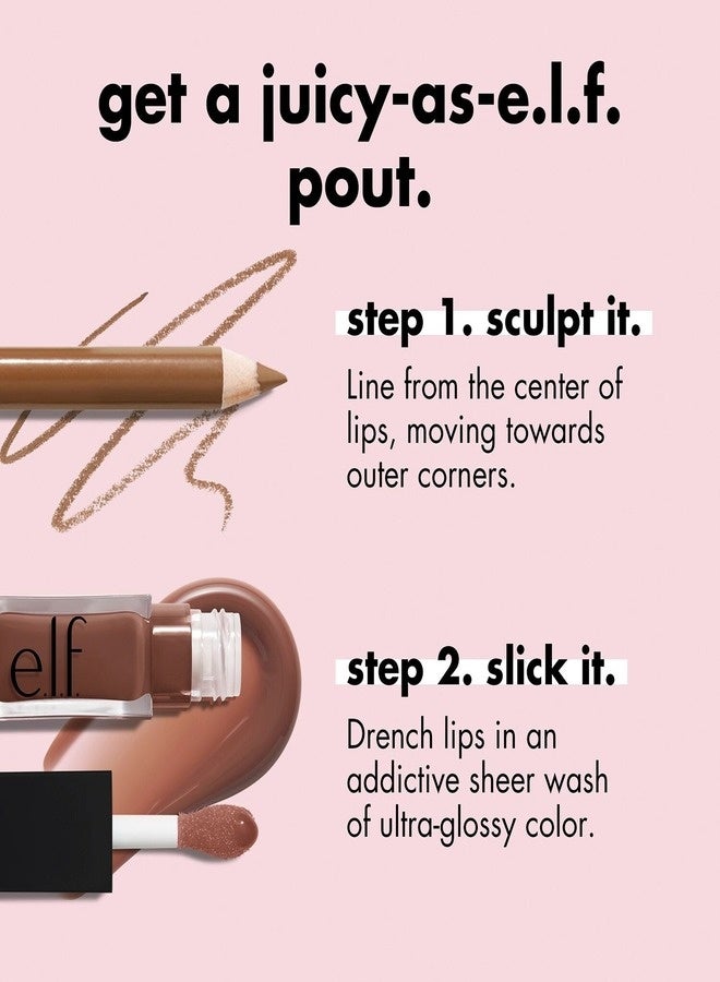 elf e.l.f. Glow Reviver Lip Oil – Crystal Clear | Hydrating High-Shine Nourishing Lip Oil with Squalane & Fruit Oils – 7.6 ml - Image 5