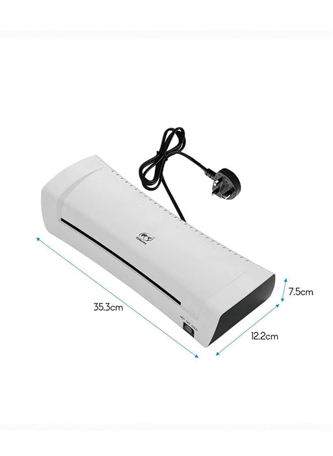 OSMILE - OSMILE SL200 A4A5A6 Laminator,Hot And Cold Laminating Machine,Thermal Lamination for A4/A5/4R with 15 Laminating Sheets, Personal Laminator with Paper Trimmer and Corner Rounder for Home Office School - Image 1