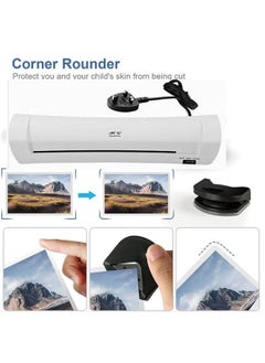 OSMILE OSMILE SL200 A4A5A6 Laminator,Hot And Cold Laminating Machine,Thermal Lamination for A4/A5/4R with 15 Laminating Sheets, Personal Laminator with Paper Trimmer and Corner Rounder for Home Office School  - Image 3