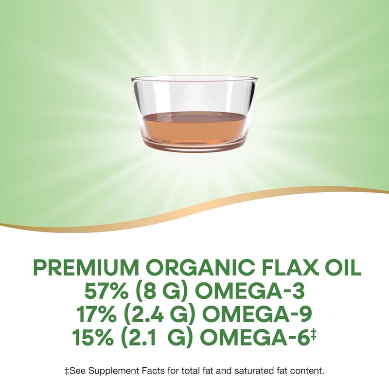 Nature's Way Natures Way Organic Flax Oil USDA Certified Organic Omega3 6 9 Cold Pressed 16 Fl Oz Packaging May Vary - Image 3