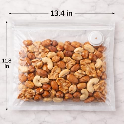talisleskye Vacuum Seal Bags,Bags for Compact Vacuum Sealer,Reusable Vacuum Sealer Bags,Small Vacuum Seal Bags (13.4 * 11.8inch) 20pcs. - Image 5