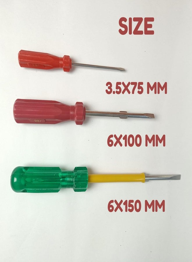 BYTE FORGE Precision Screwdriver Set, 3-Piece, Red and Green Home and Daily Use - Image 2