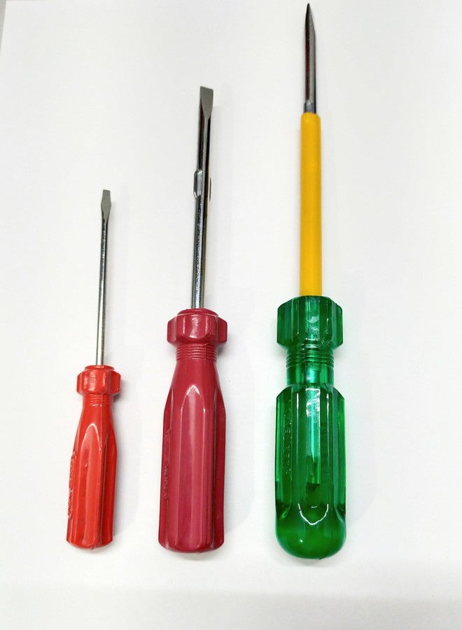 BYTE FORGE Precision Screwdriver Set, 3-Piece, Red and Green Home and Daily Use - Image 1