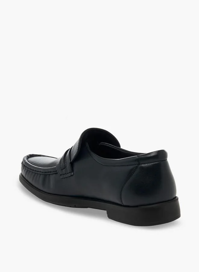 Pinosos BLACK Men Slip-On Genuine Leather Loafers for Men | Best Price UAE