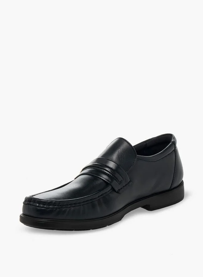 Pinosos BLACK Men Slip-On Genuine Leather Loafers for Men | Best Price UAE